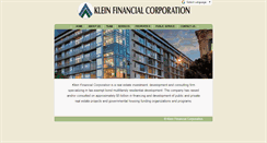 Desktop Screenshot of klein-financial.com