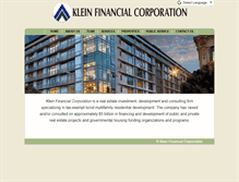 Tablet Screenshot of klein-financial.com